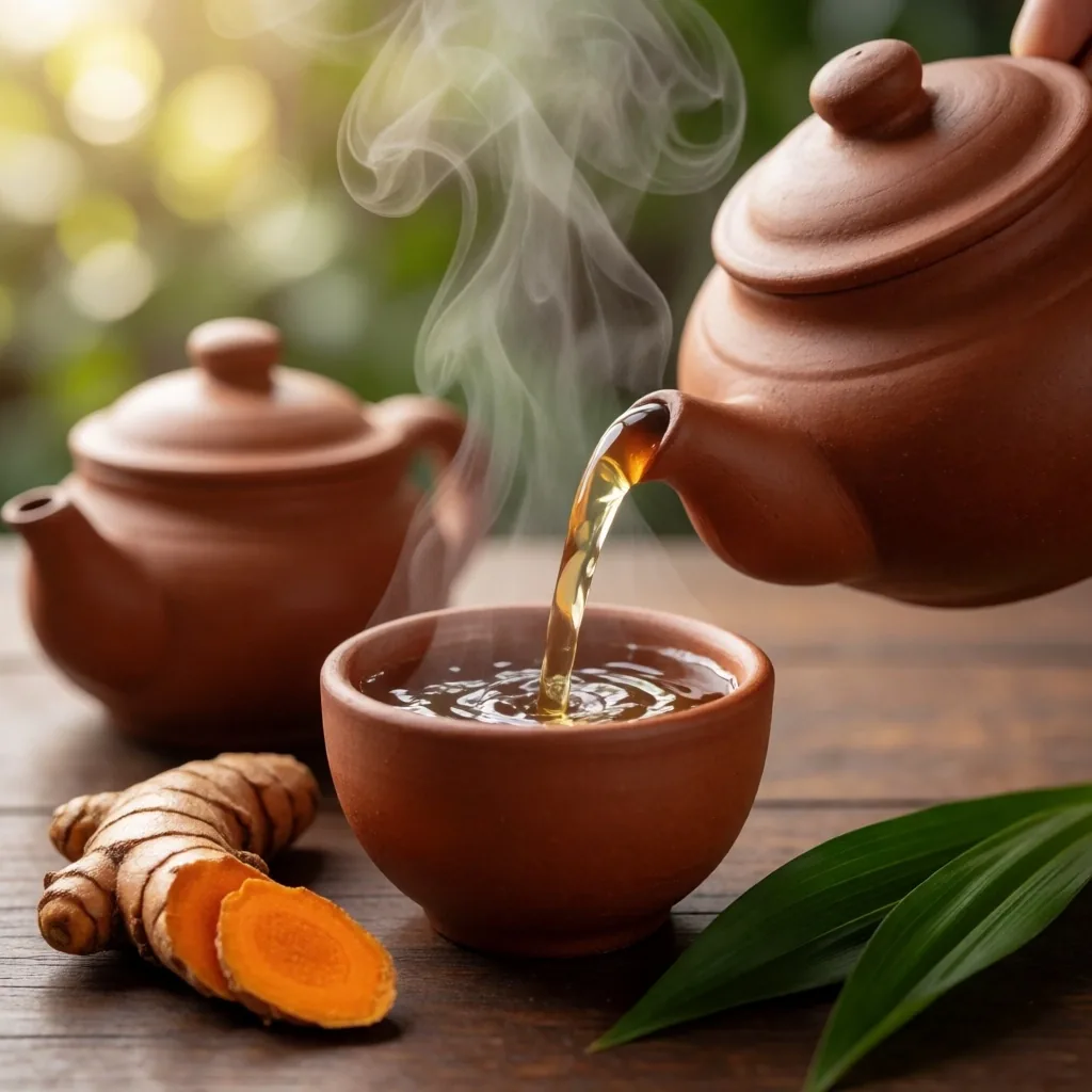 Traditional Indonesian herbal tea preparation
